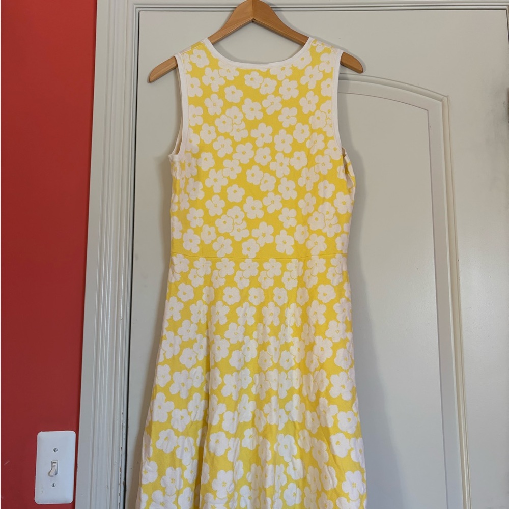 ETCETARA Women’s Large Yellow Floral Sleeveless Dress - Picture 2 of 5